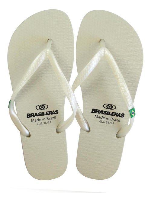 Chanclas de playa de mujer Brasileras con suela de goma - Kiabi