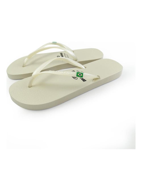 Chanclas de playa de mujer Brasileras con suela de goma - Kiabi