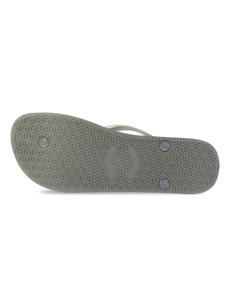 Chanclas de playa de mujer Brasileras con suela de goma Plateado - Kiabi