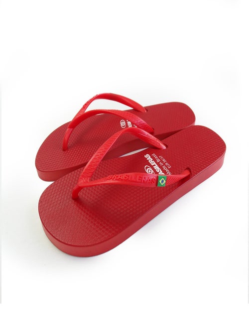 Chanclas de playa de mujer Brasileras con suela de goma - Kiabi