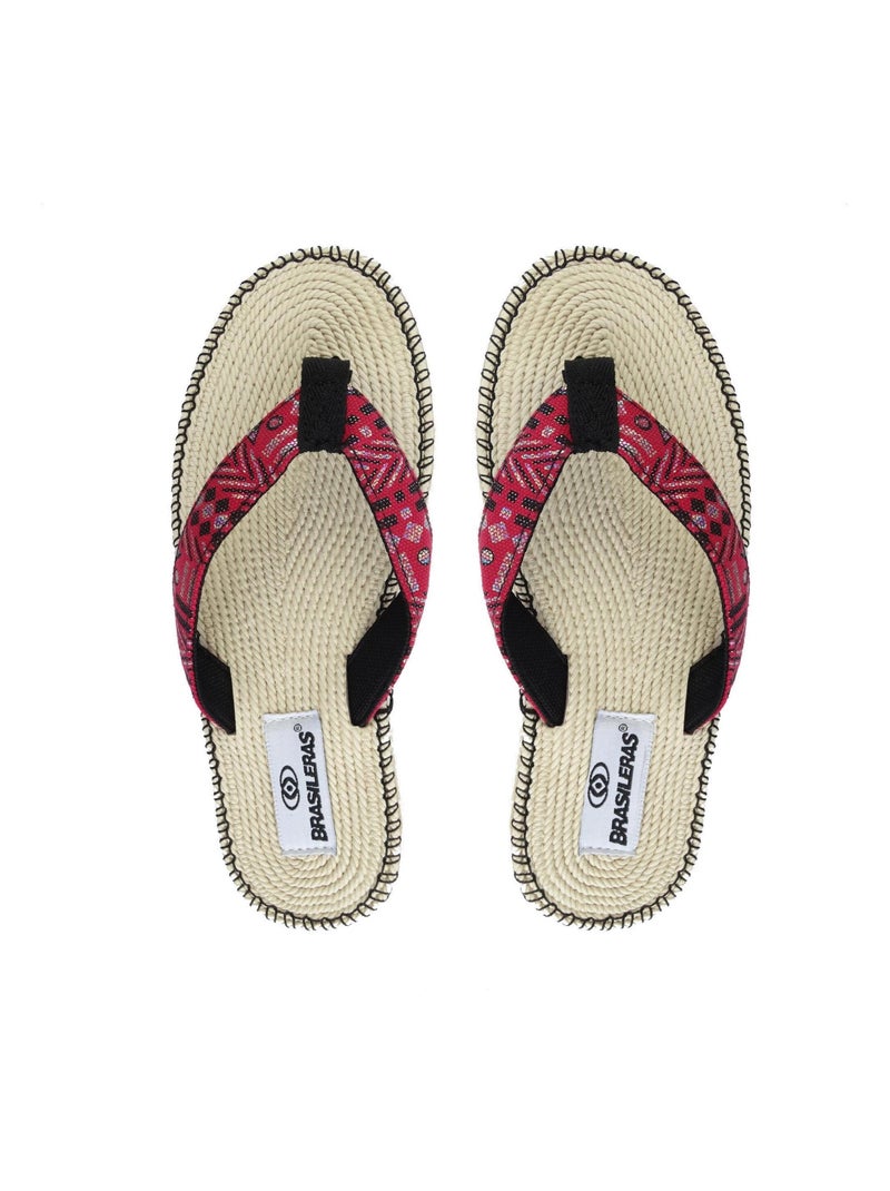 Chanclas de playa de mujer Brasileras con suela de goma Rojo - Kiabi