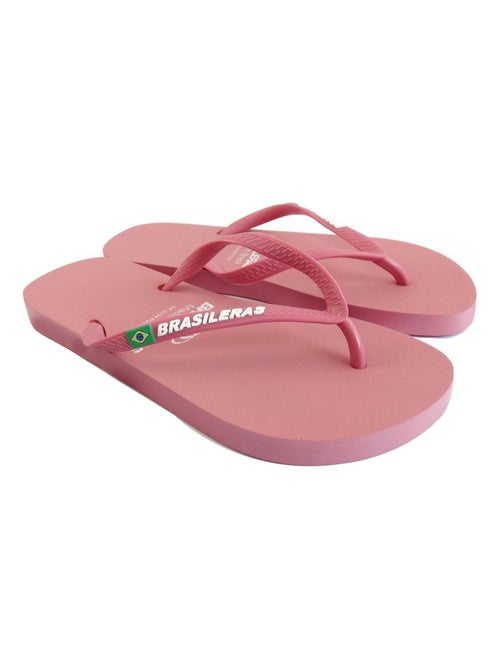 Chanclas de playa de mujer Brasileras con suela de goma - Kiabi