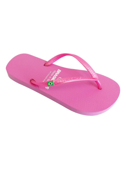 Chanclas de playa de mujer Brasileras con suela de goma - Kiabi
