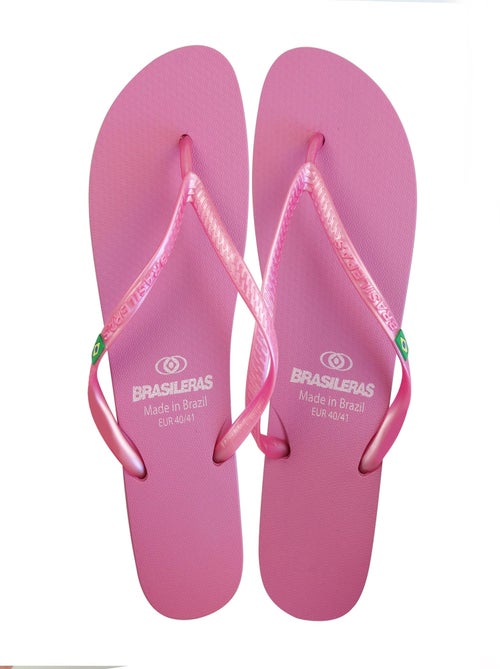 Chanclas de playa de mujer Brasileras con suela de goma - Kiabi
