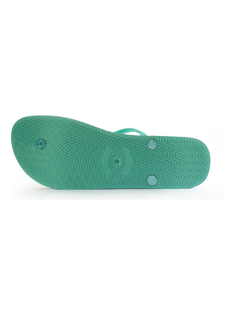 Chanclas de playa de mujer Brasileras con suela de goma Verde agua - Kiabi