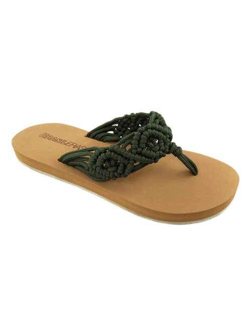 Chanclas de playa de mujer Brasileras con suela de goma - Kiabi
