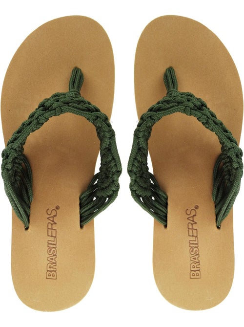 Chanclas de playa de mujer Brasileras con suela de goma - Kiabi