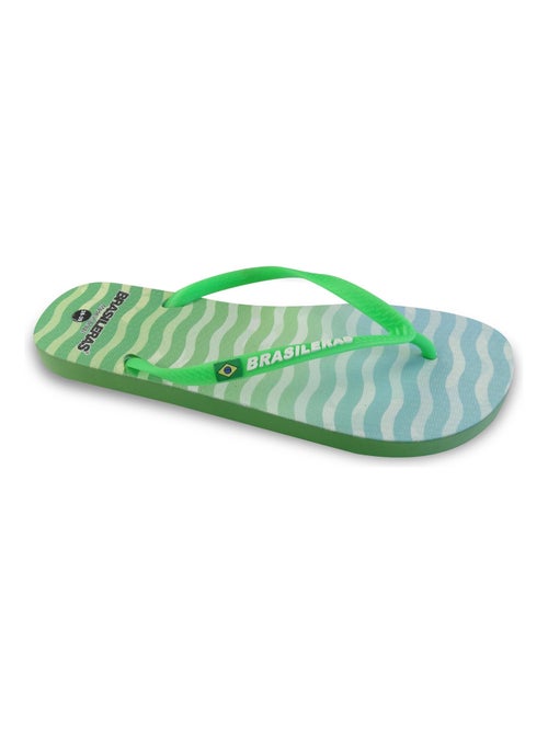 Chanclas de playa de mujer Brasileras con suela de goma - Kiabi