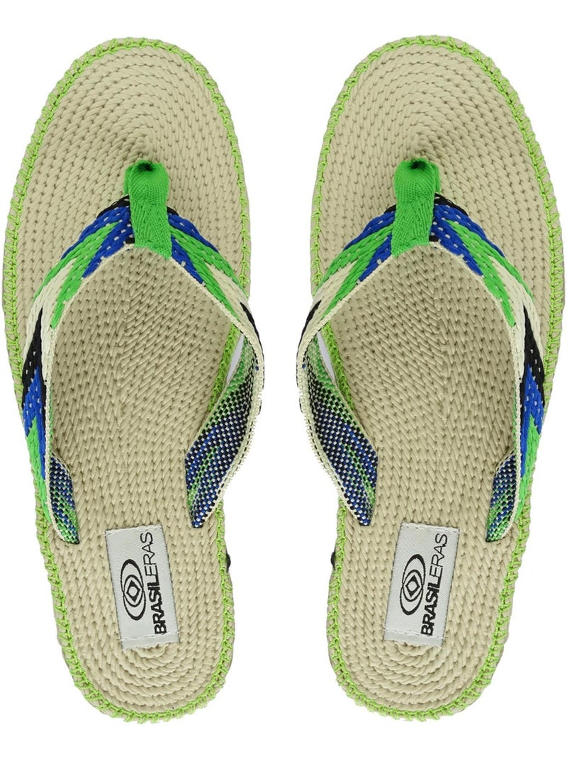 Chanclas de playa de mujer Brasileras con suela de goma Verde - Kiabi