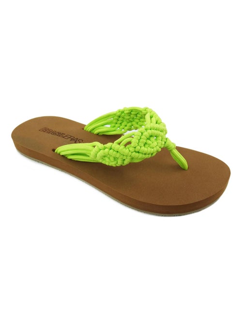 Chanclas de playa de mujer Brasileras con suela de goma - Kiabi