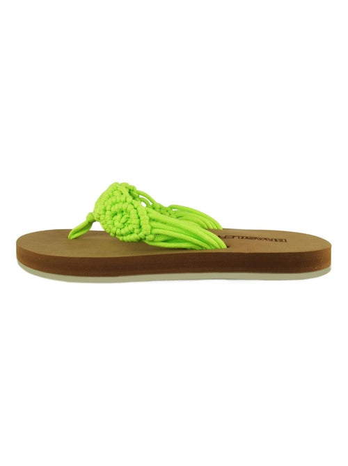 Chanclas de playa de mujer Brasileras con suela de goma - Kiabi