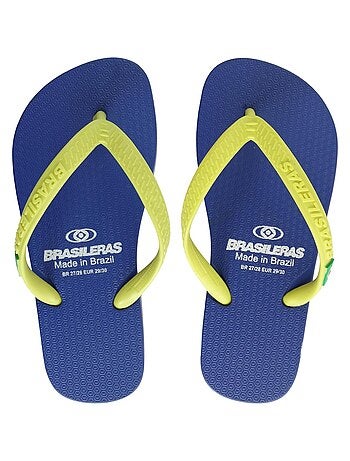 Chanclas de playa de niños Brasileras con suela de goma