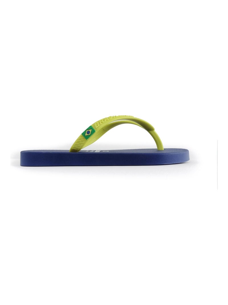 Chanclas de playa de niños Brasileras con suela de goma Azul Amarillo - Kiabi