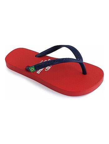 Chanclas de playa de niños Brasileras con suela de goma