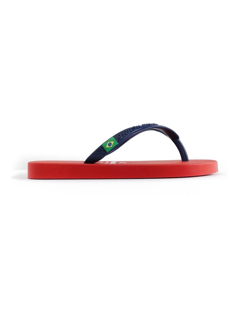 Chanclas de playa de niños Brasileras con suela de goma Azul Rojo - Kiabi