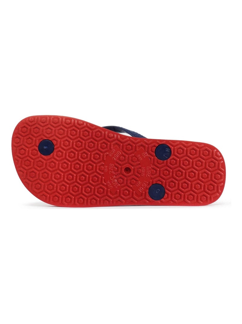 Chanclas de playa de niños Brasileras con suela de goma Azul Rojo - Kiabi