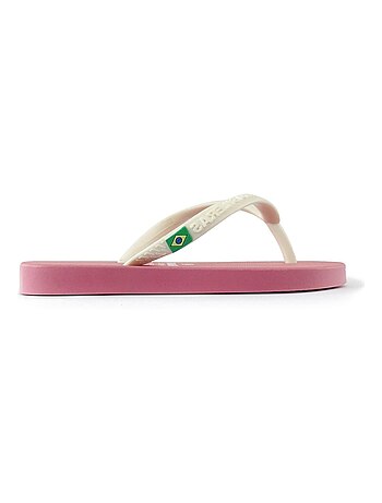 Chanclas de playa de niños Brasileras con suela de goma