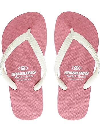 Chanclas de playa de niños Brasileras con suela de goma