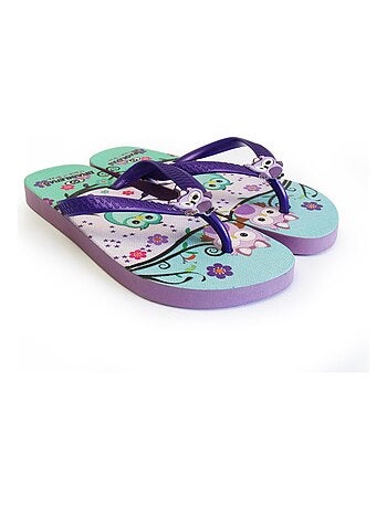 Chanclas de playa de niños Brasileras con suela de goma