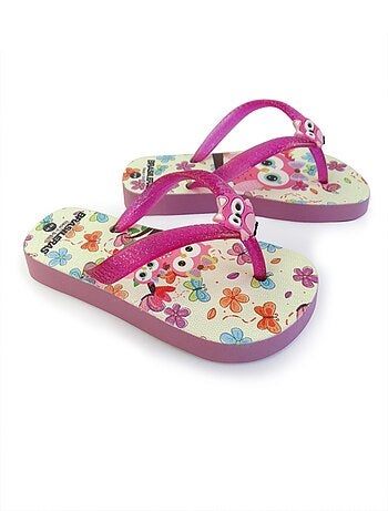Chanclas de playa de niños Brasileras con suela de goma