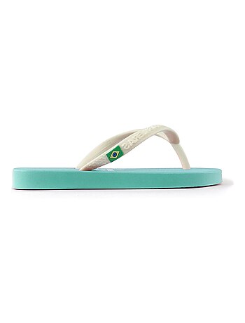 Chanclas de playa de niños Brasileras con suela de goma
