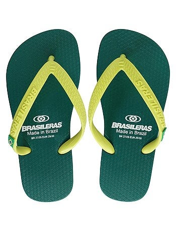 Chanclas de playa de niños Brasileras con suela de goma