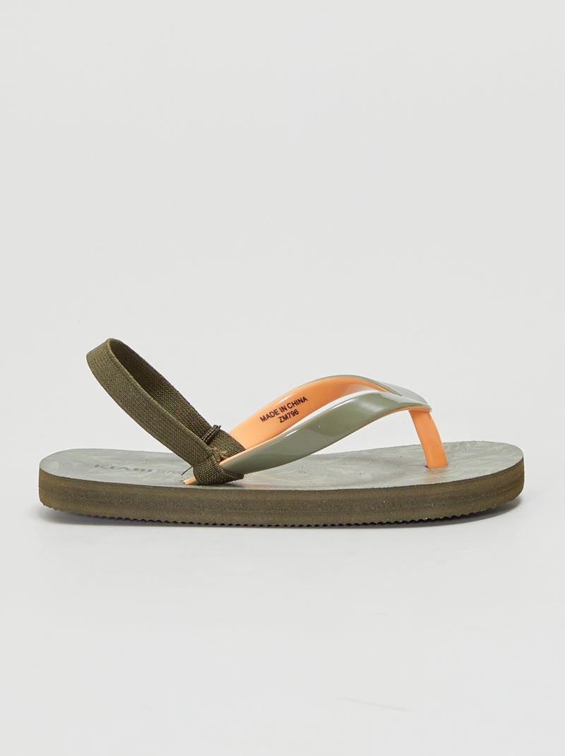 Chanclas de playa KAKI - Kiabi