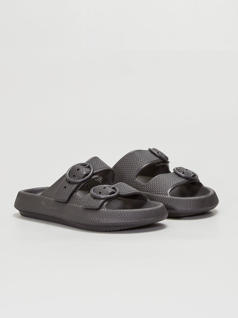 Chanclas de playa Negro - Kiabi
