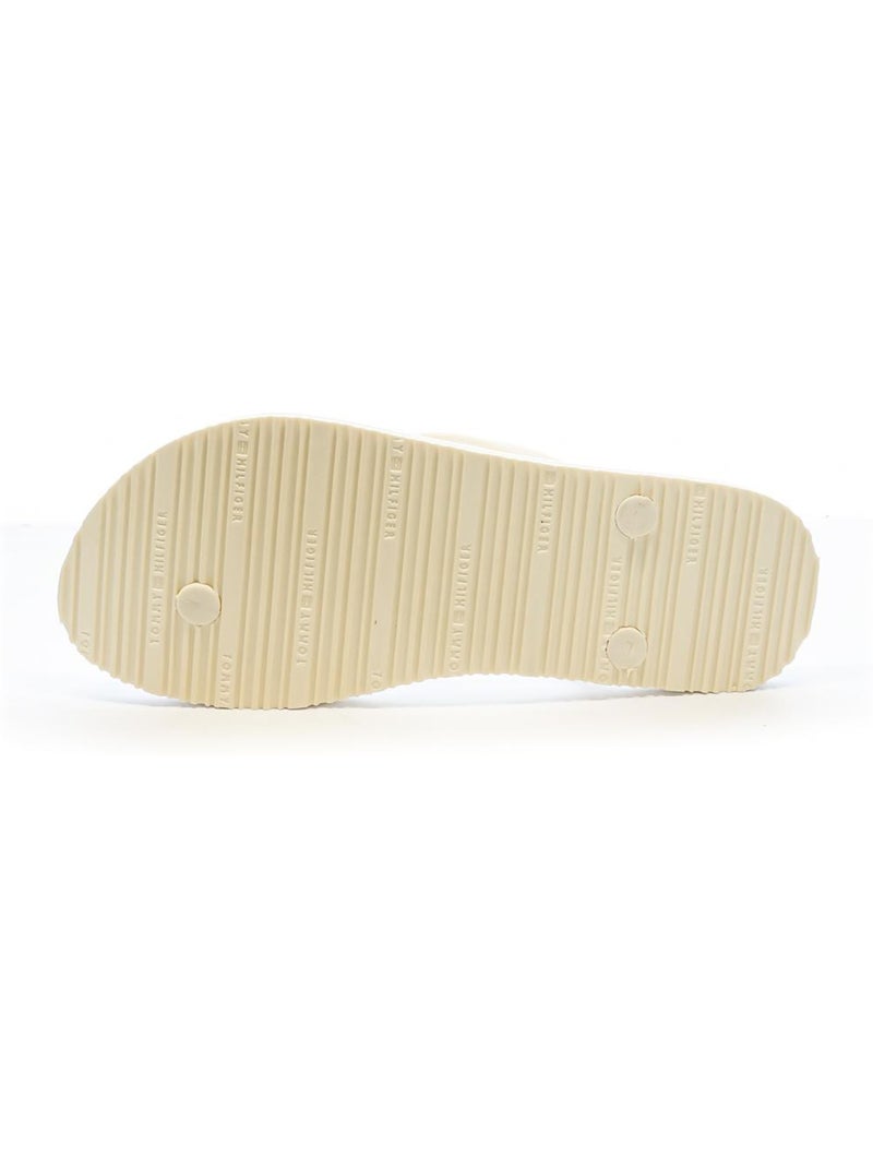 Chanclas de Playa Tommy Hilfiger con Tira para Mujer Color Crudo - Kiabi
