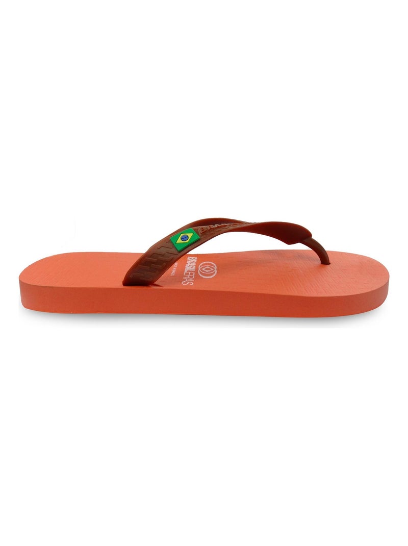 Chanclas de playa unisex Brasileras con suela de goma antideslizante Naranja - Kiabi