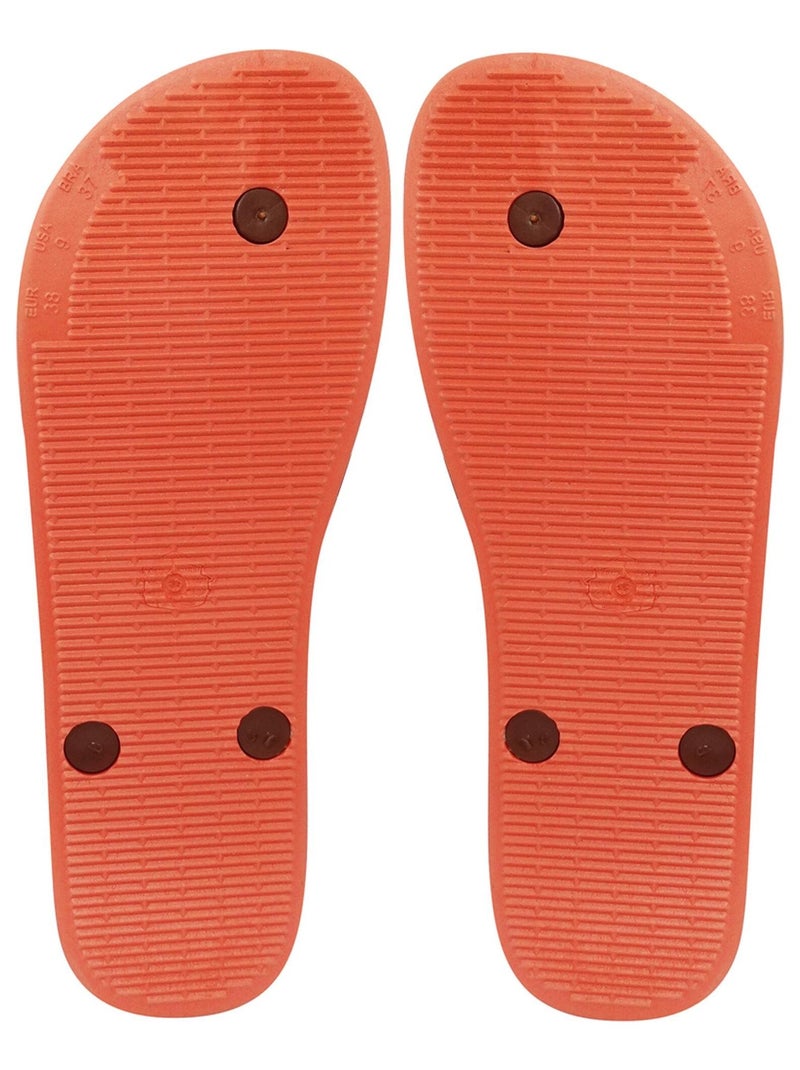 Chanclas de playa unisex Brasileras con suela de goma antideslizante Naranja - Kiabi