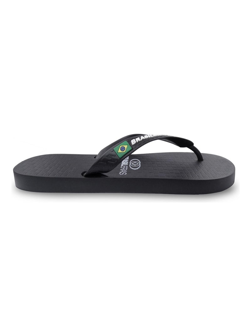 Chanclas de playa unisex Brasileras con suela de goma antideslizante Negro - Kiabi