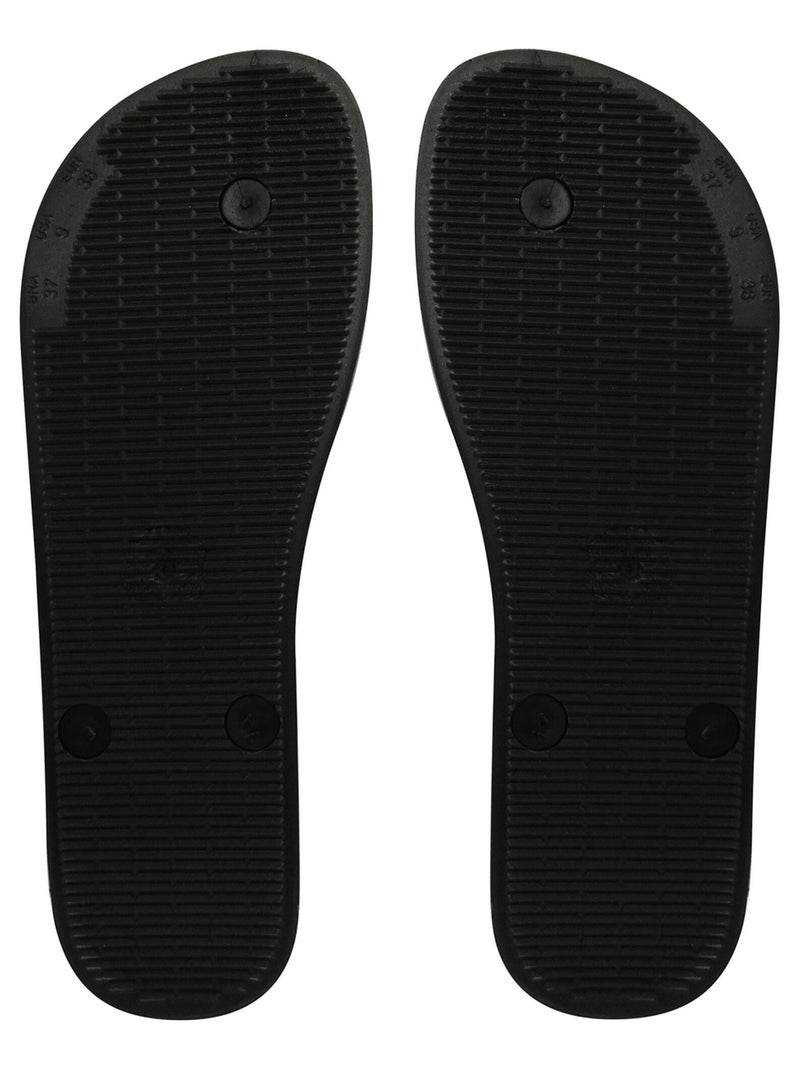 Chanclas de playa unisex Brasileras con suela de goma antideslizante Negro - Kiabi