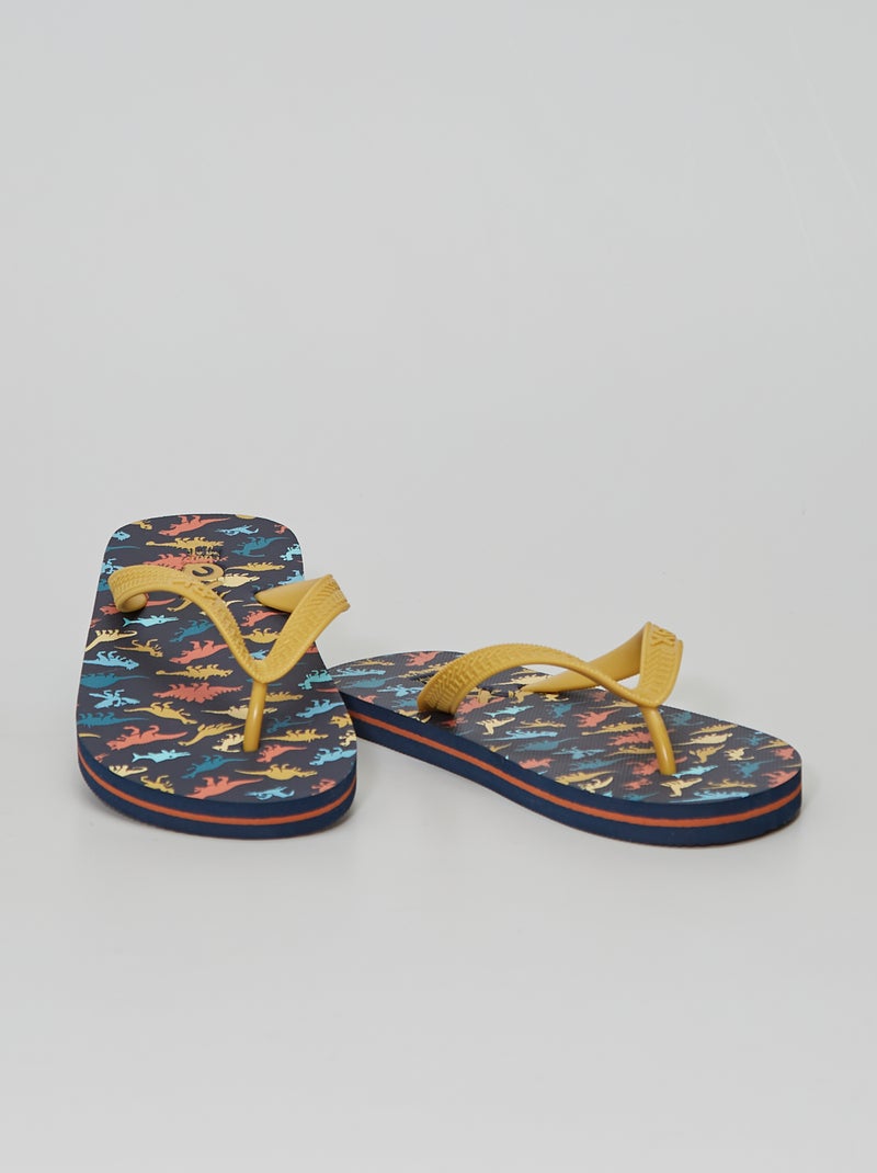 Chanclas 'dinosaurios' azul - Kiabi
