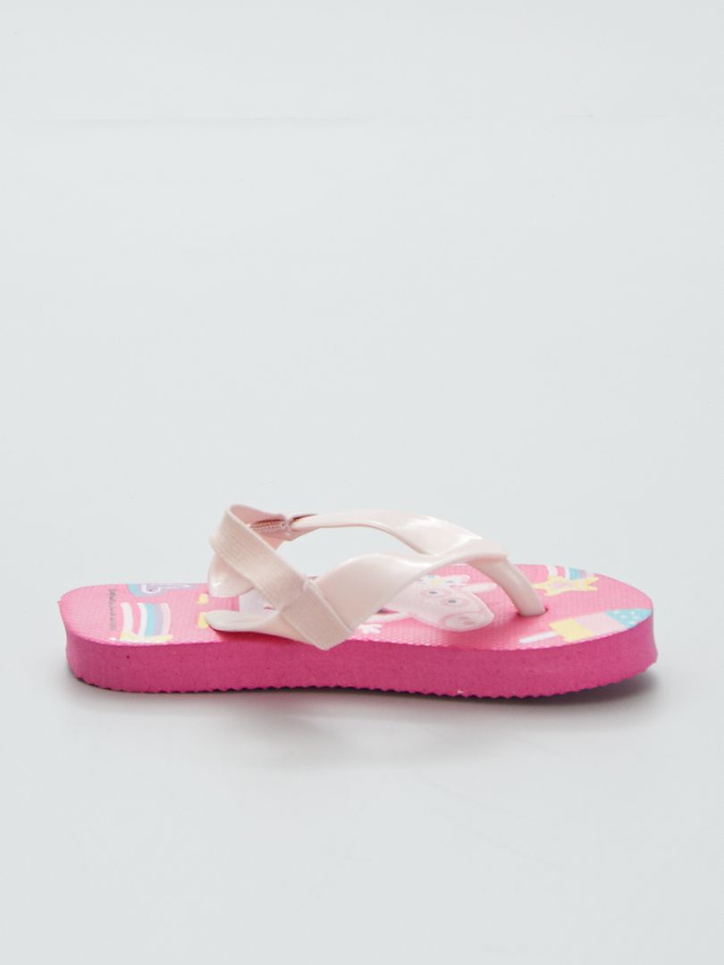 Chanclas elásticas Peppa Pig fucsia - Kiabi
