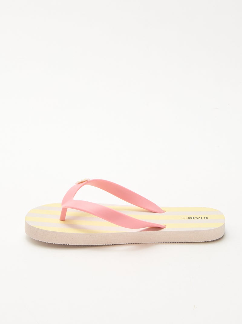 Chanclas estampadas Amarillo - Kiabi