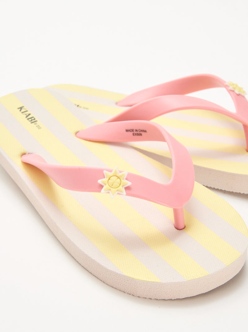 Chanclas estampadas Amarillo - Kiabi