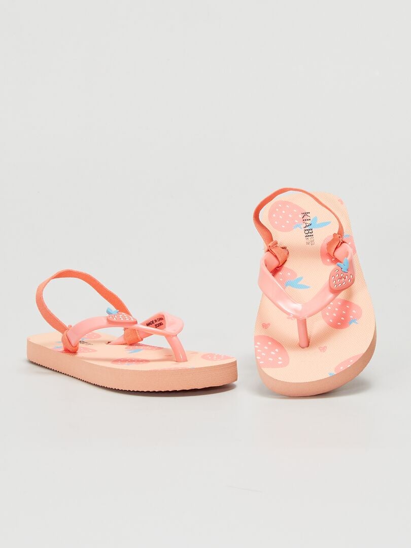 Chanclas estampadas ROSA - Kiabi