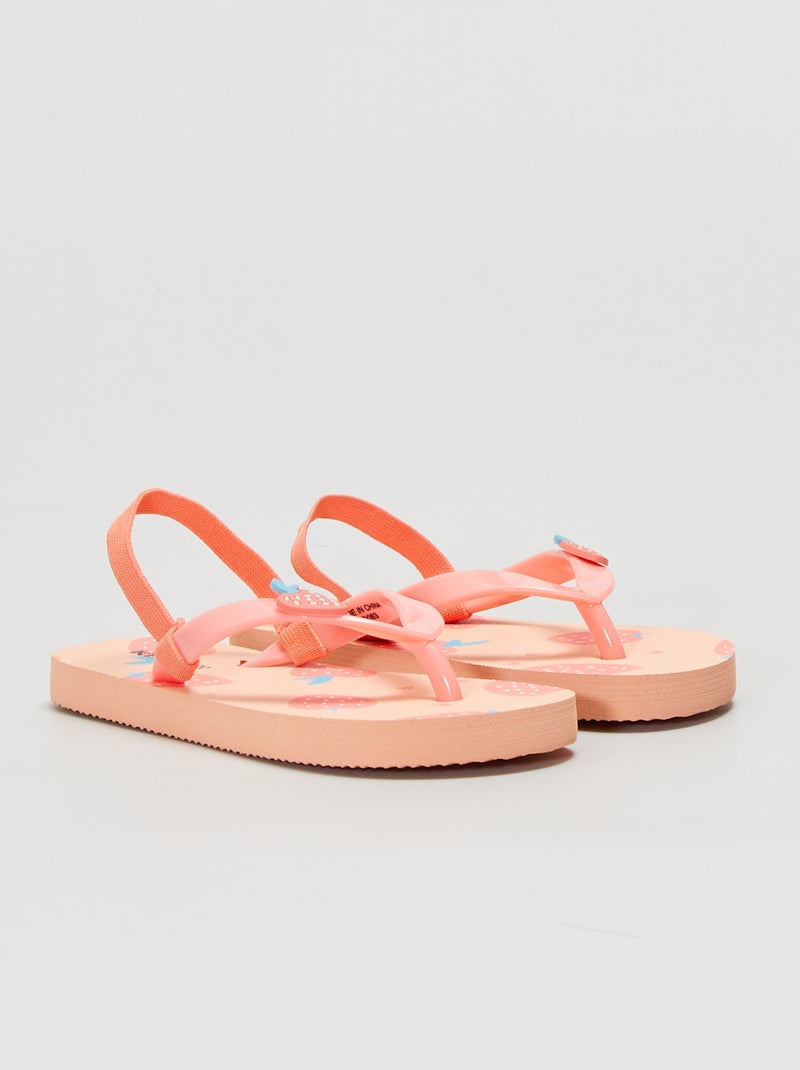 Chanclas estampadas ROSA - Kiabi
