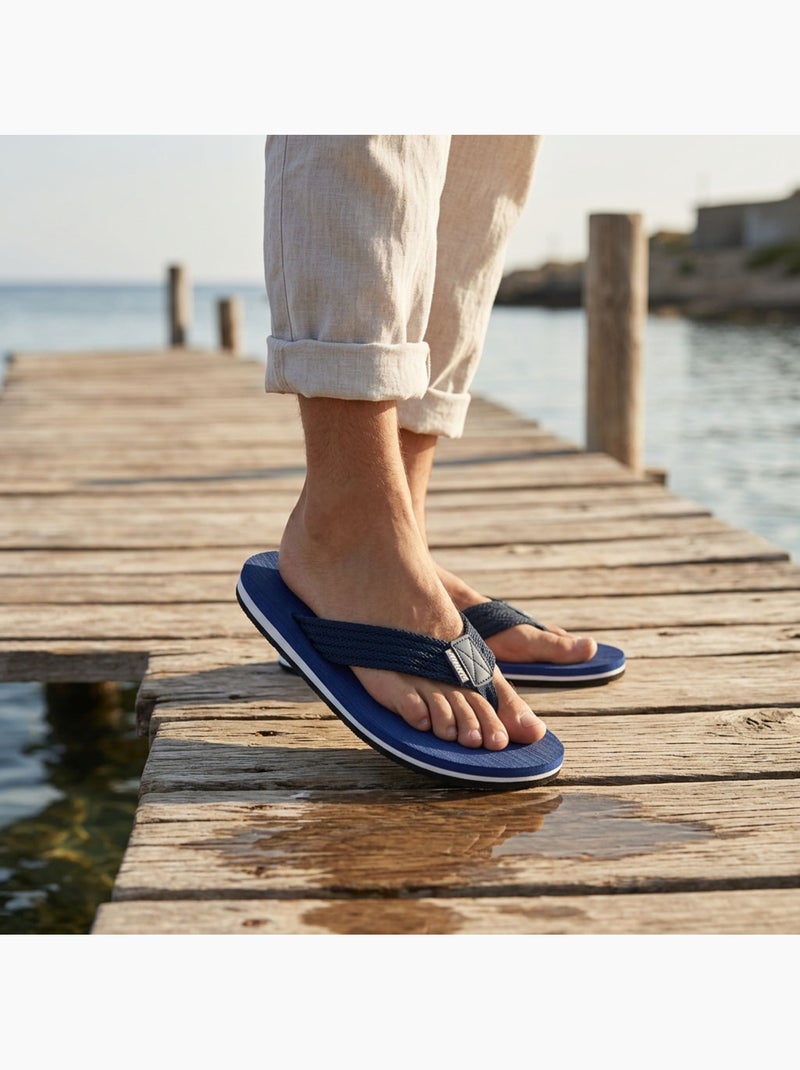 Chanclas hombre confort multidensidad suela gruesa antideslizante OZABI Azul - Kiabi