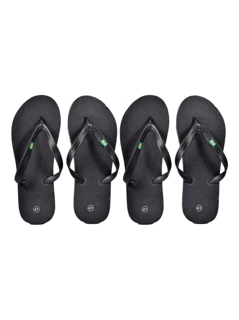 Chanclas Hombre Moda - Pack de 2 Negro - Kiabi