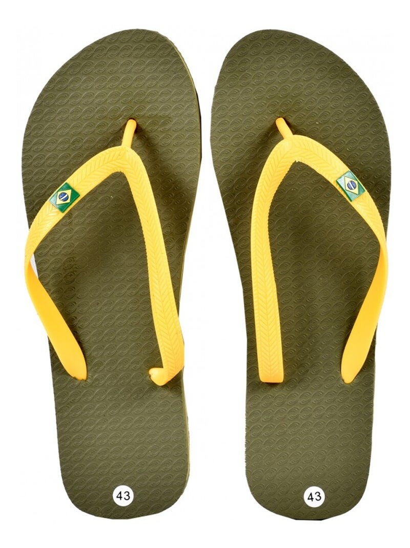 Chanclas Hombre Moda Caqui - Kiabi