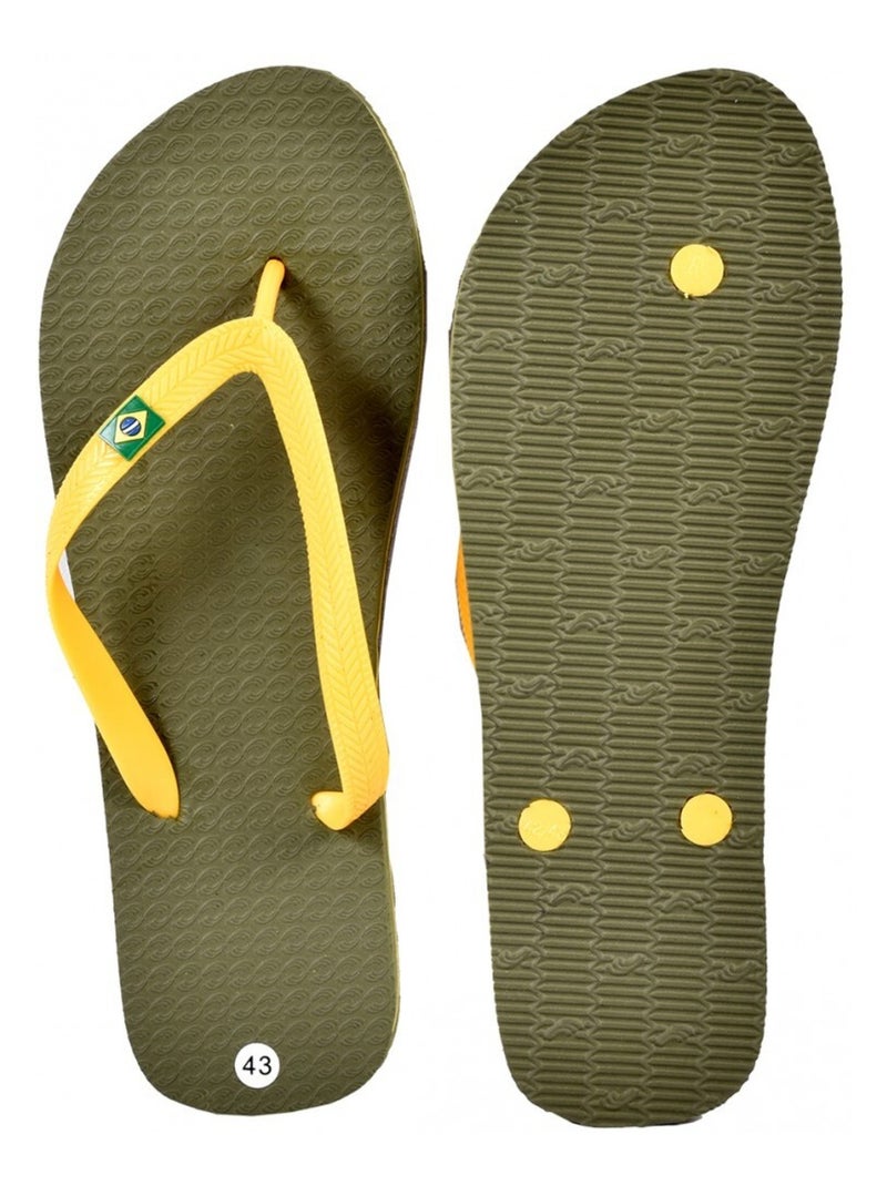 Chanclas Hombre Moda Caqui - Kiabi