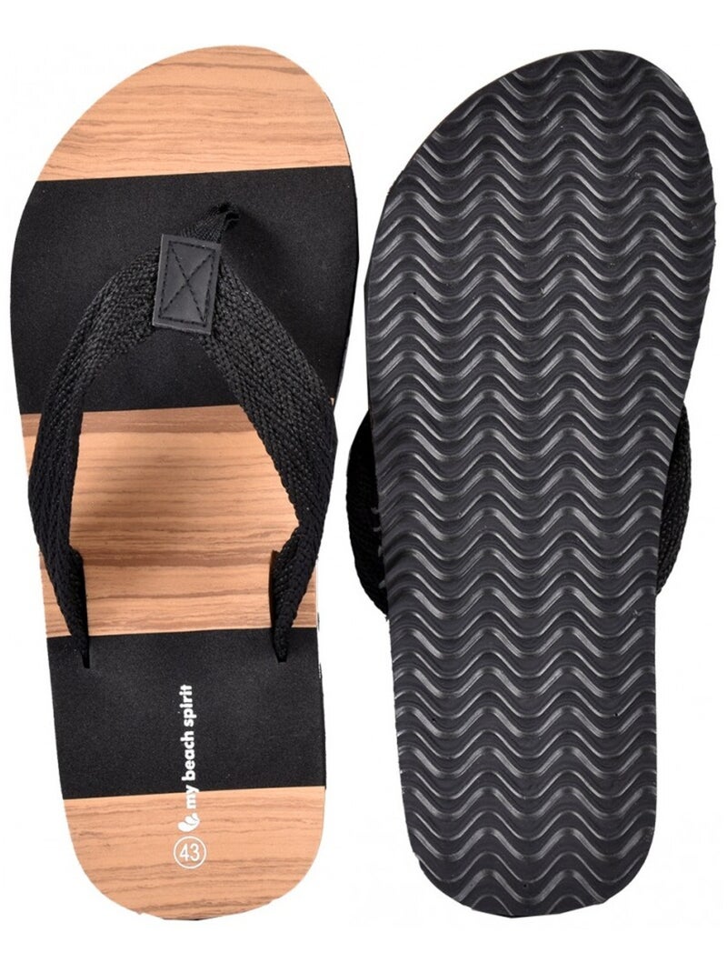 Chanclas Hombre Moda Negro - Kiabi