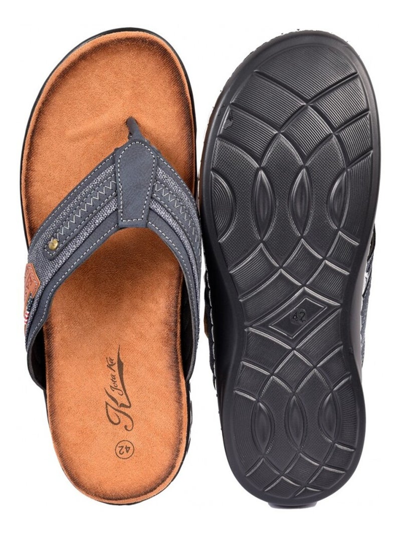 Chanclas Hombre PREMIUM Azul marino - Kiabi