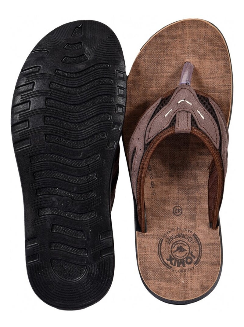 Chanclas Hombre PREMIUM Marrón - Kiabi