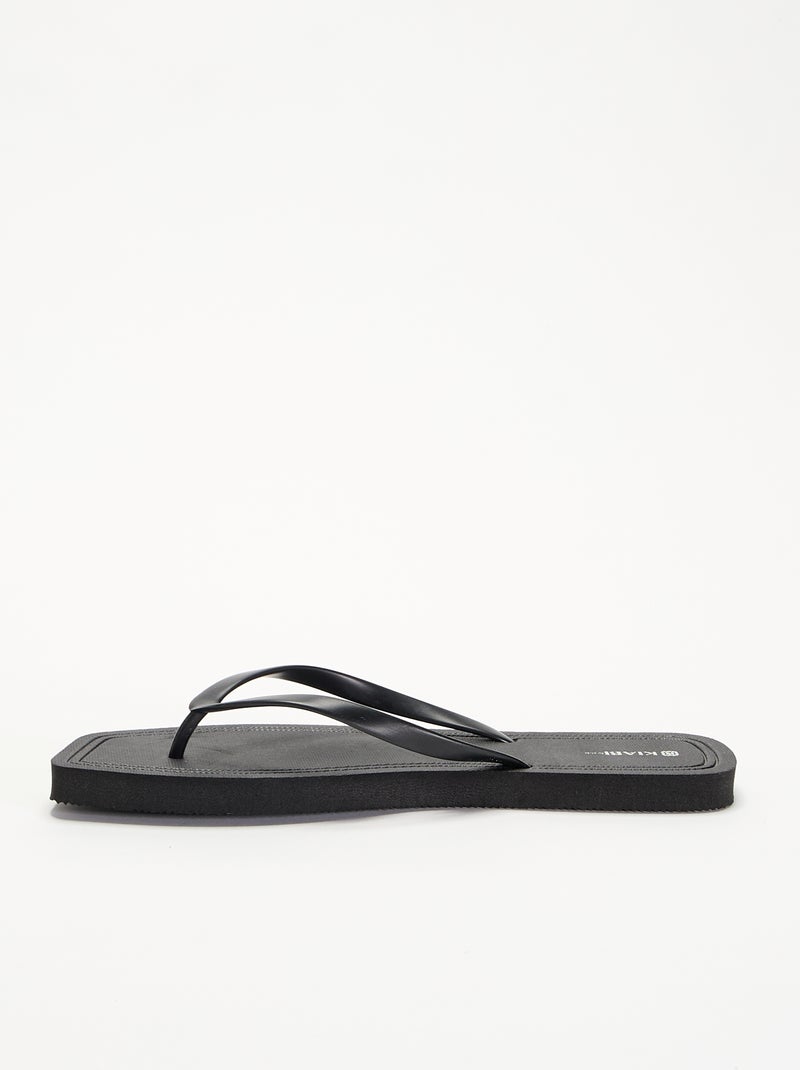 Chanclas lisas Negro - Kiabi
