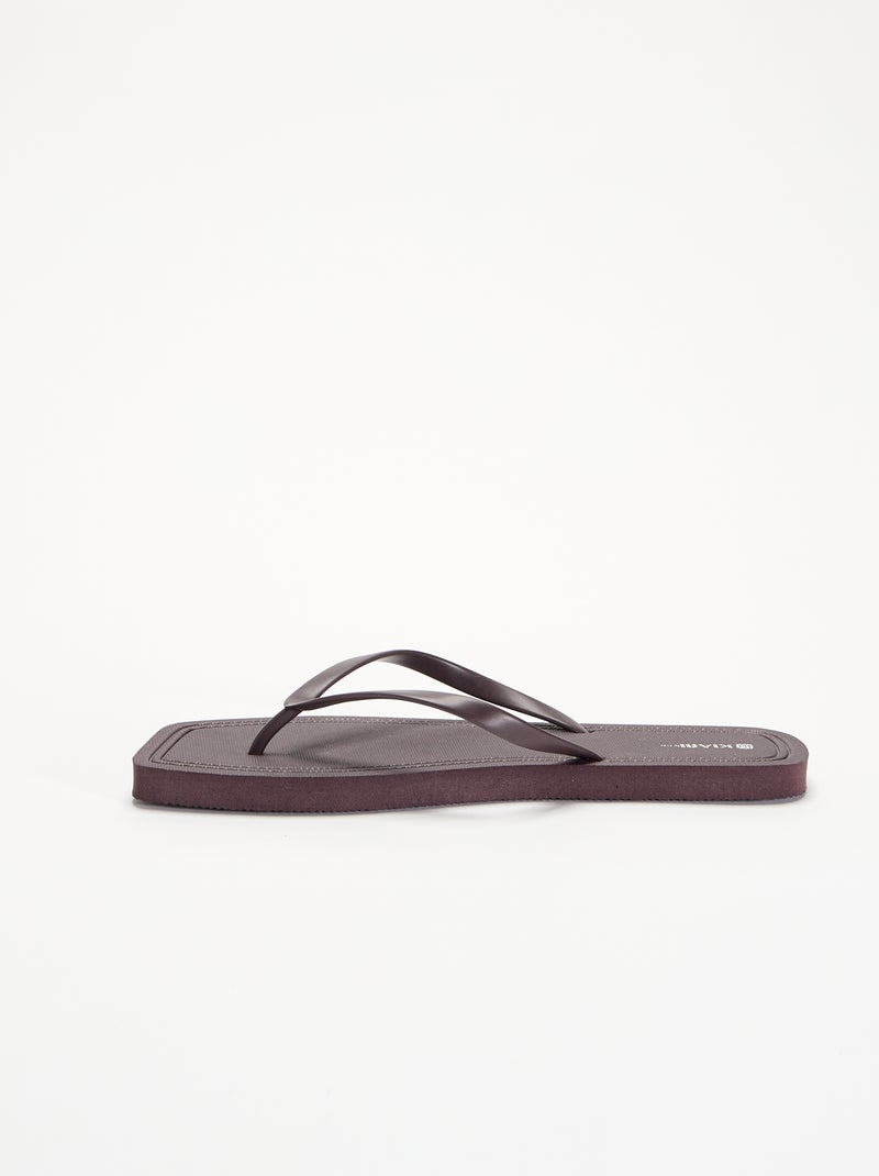 Chanclas lisas Purpura - Kiabi