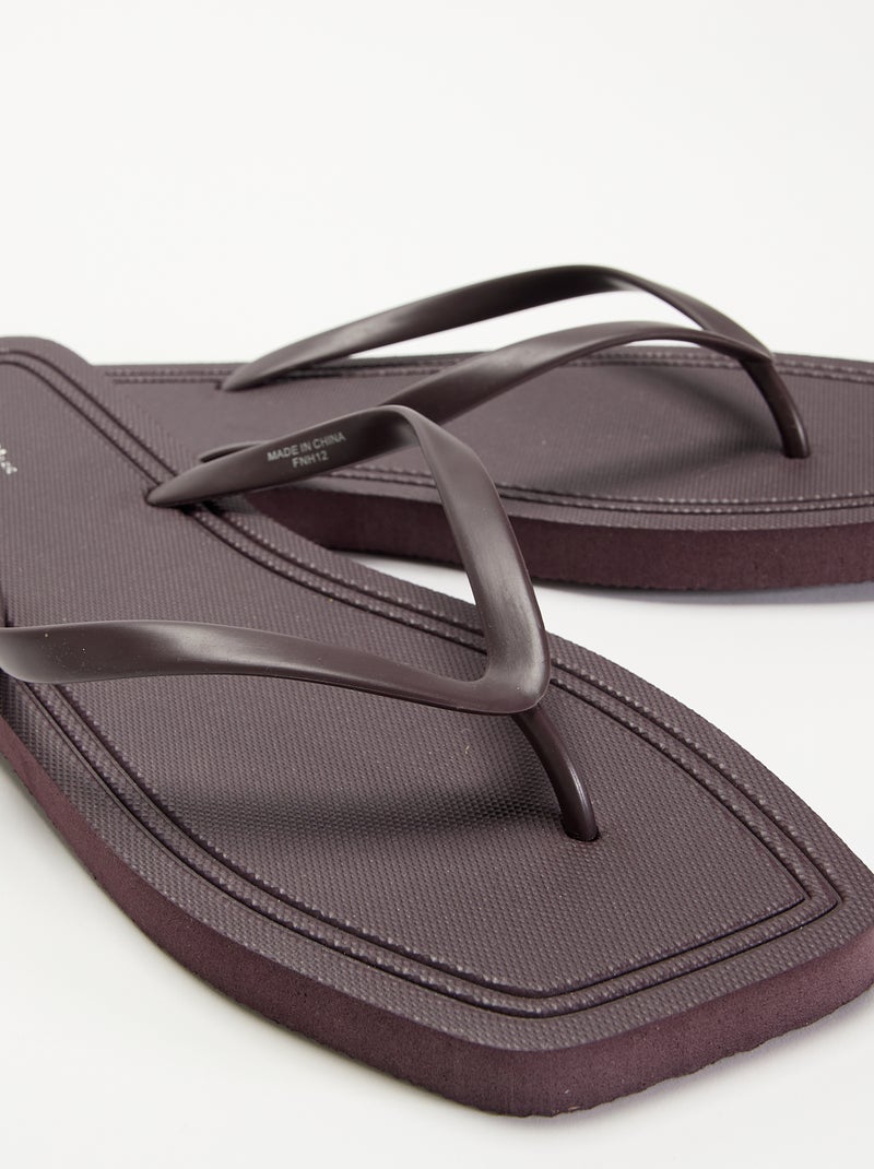Chanclas lisas Purpura - Kiabi