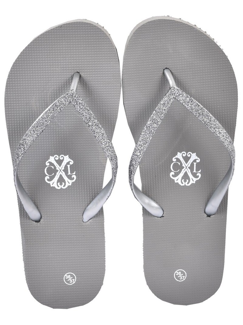 Chanclas Mujer CXL BY LACROIX GLITTER Gris - Kiabi